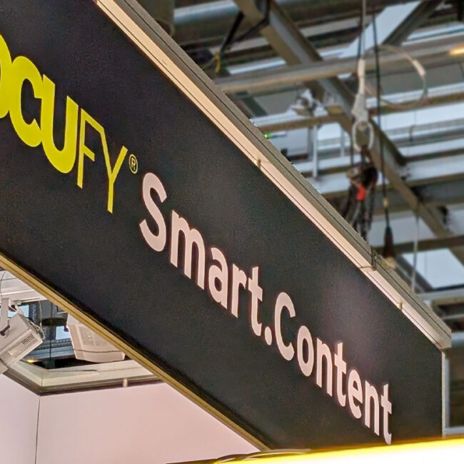 Tekom Messestand für Docufy in Stuttgart